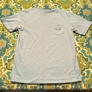 pastel blue vineyard vines tee
